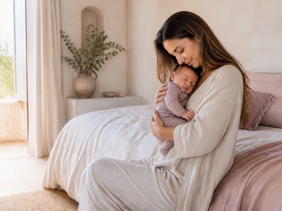Madre con su bebé, imagen de Starlit Baby