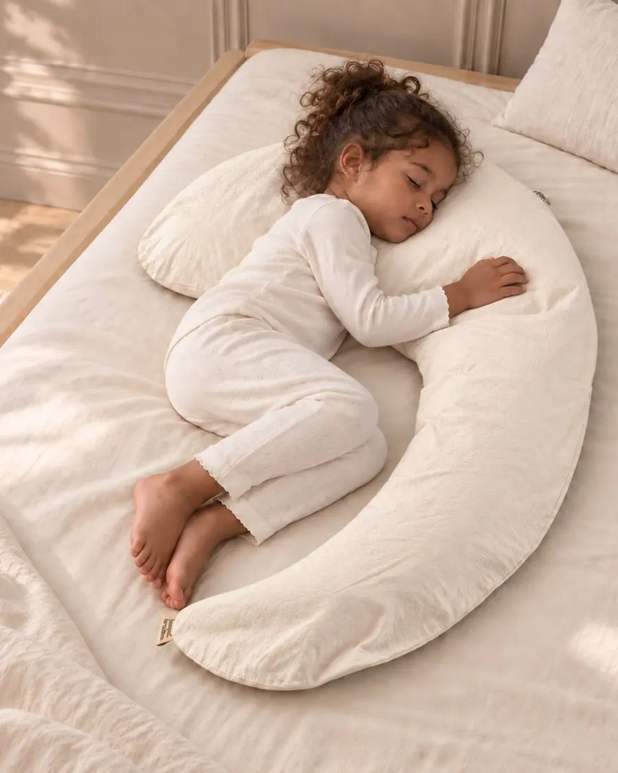 Niña durmiendo con un cojín Starlit